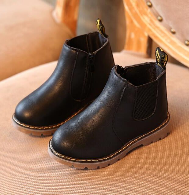 Boys Black Boots
