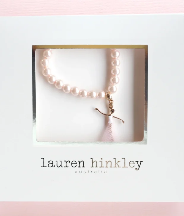 lauren hinkley pink pearl bella ballerina bracelet 1