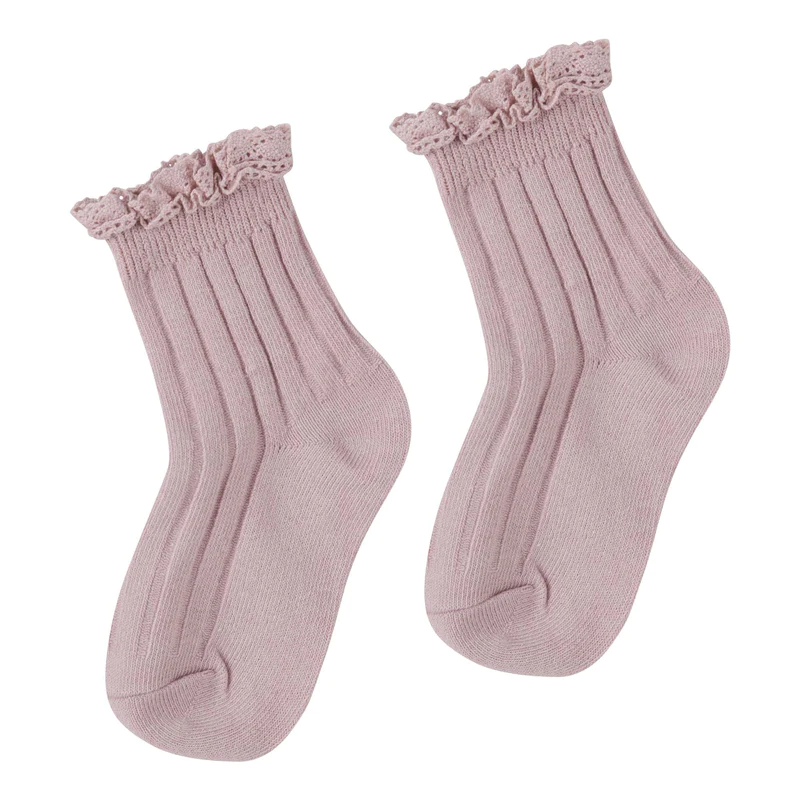 designer kidz lace frill socks