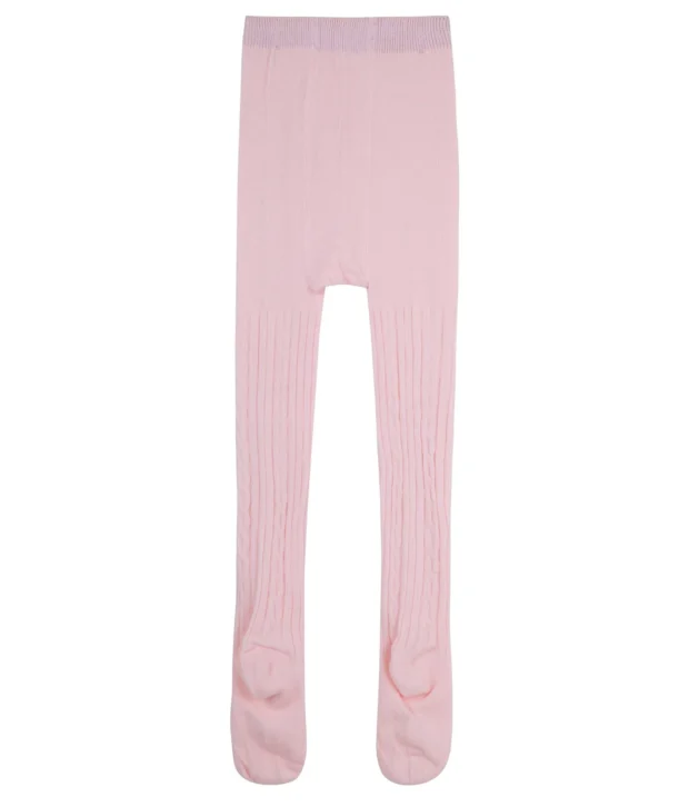 designer kidz rib tights pale pink 1