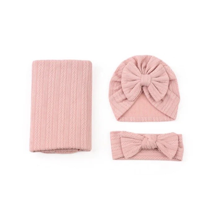 bonnie & harlo baby pink wrap turban 5
