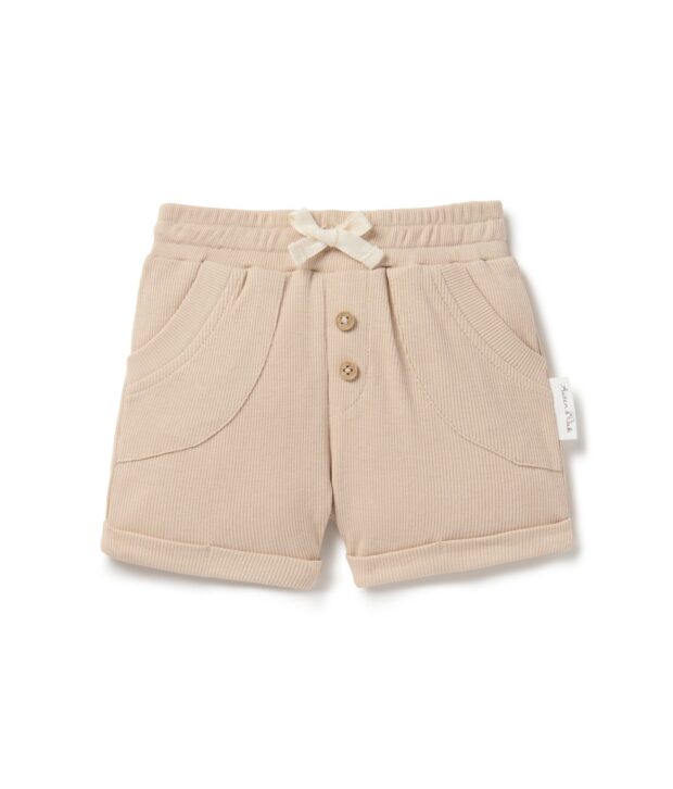 aster & oak taupe shorts
