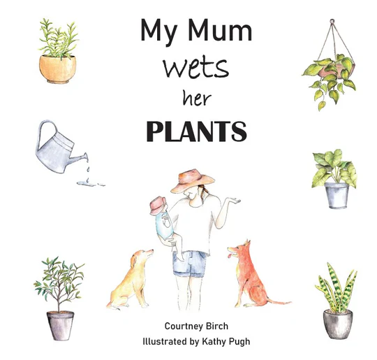 my mum wet her plants